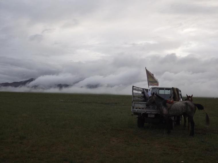 The morning of Naadam - photo by Bronwyn Eley